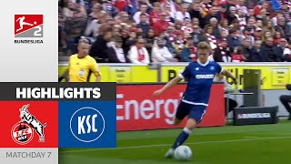 An Intense Duel  1 FC Köln  Karlsruher SC 44  Highlights  Matchday 7  Bundesliga 2 2425 [upl. by Henrique]