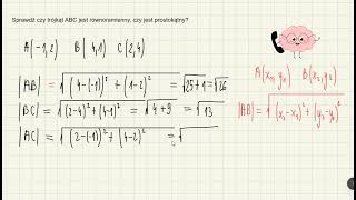 Sprawdz czy trójkąt ABC jest prostokątny i równoramienny [upl. by Undine]