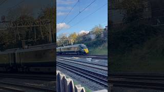 GWR class 802 passes through Kensal Green train britishrail britishrailways class802 gwr uk [upl. by Nnarefinnej]