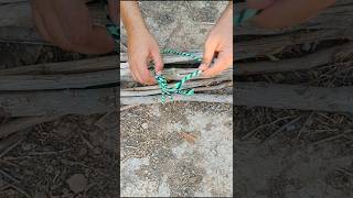 Very useful knot for bundling firewood [upl. by Atihcnoc]