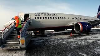 Aeroflot B737 from Irkutsk to Moscow flight report Business 4K [upl. by Pliner]