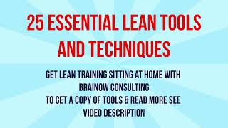 TOP LEAN EXPERT Reveals 25 Essential Techniques Every Business Owner Needs brainowconsulting [upl. by Marylou]