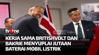 Bakrie amp Brothers Gandeng Britishvolt Kembangkan Baterai Kendaraan Listrik  Kabar Dunia tvOne [upl. by Enahsed]