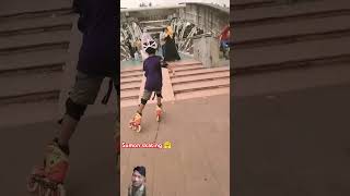 Skating cute boy 🤩 skating skater rollerskating skate fun music remix dj shorts keşfet te [upl. by Anitsyrc451]