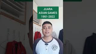 Juara Umum Asian Games 19512022 asiangames sports shorts [upl. by Aneehsal]