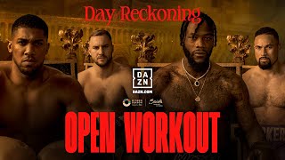 ANTHONY JOSHUA VS OTTO WALLIN amp DEONTAY WILDER VS JOSEPH PARKER OPEN WORKOUTS LIVESTREAM [upl. by Nyltiac]