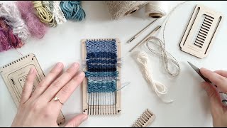 learn to weave weaving basics on a tapestry  frame loom [upl. by Adnamahs]