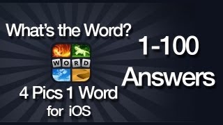 Whats The Word 4 Pics 1 Word Answers for iOS 1100 [upl. by Gniy145]