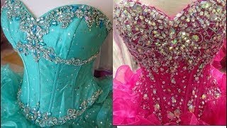 Vestidos De 15 Años con mucha pedreria 2017 [upl. by Nylannej]