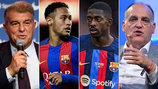 Barcelona News RoundUp ft Neymar Dembele Tebas Economic Lever amp Premier League spending [upl. by Emmalee]