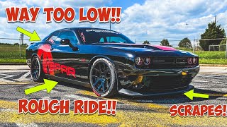 Was Lowering my Daily Driven Dodge Challenger a BAD idea [upl. by Hanan]