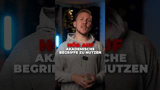 Hör auf akademische Begriffe als Creator zu verwenden ❌ [upl. by Rattan]