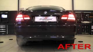 BMW E92 325I getting original BMW Performance exhaust [upl. by Fleur]