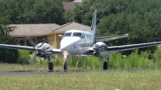 King Air C90 Close Up Takeoff From Lakeway Airpark [upl. by Chafee273]