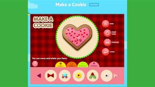 Make a Cookie Game  lets make delicious cookies ABCya game [upl. by Kinnie961]