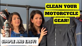 Clean your Motorcycle Riding Gear  QUICK AND EASY OPTION [upl. by Loseff238]