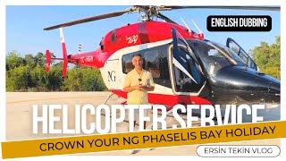 You can add an unforgettable experience to your holiday NG Phaselis Bay quothelicopter servicequot [upl. by Kciderf]