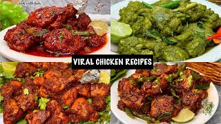 💚EID Party Special 4 Best VIRAL Chicken Recipes From Channel Cook With Fem 💚 [upl. by Kistner934]