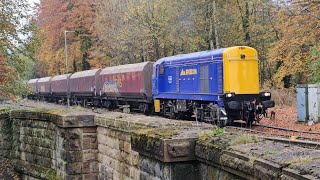 Breedon Class 20 Number 320906 At Hope Valley From Hope Earles Sidings To Hope Cement [upl. by Caswell]