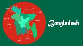 Bangladesh  Map Animation  4K [upl. by Acinorehs38]