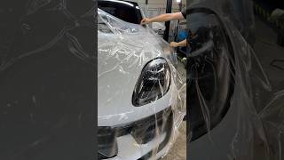 Porsche Macan S  Full Hood PPF  One Piece Installation [upl. by Atirec]