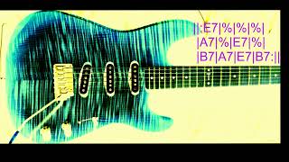 Backing Track  E7 Blues Funk Fusion  110 bpm [upl. by Nereil]