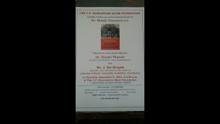 Book Launch  The Battle of Belonging by Dr Shashi Tharoor [upl. by Kenti]