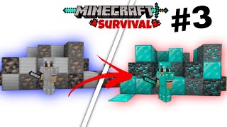 Making Diamond Armour In Minecraft Survival SeriesPE3 [upl. by Yobybab]