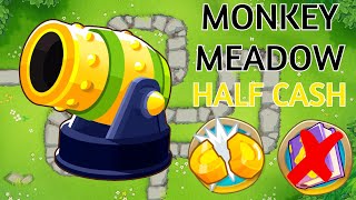 Monkey Meadow  HARD Half Cash  No Monkey Knowledge  BTD6  2024 [upl. by Storer]