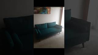 Modway Revive Teal Sofa Review Modern Fabric Upholstery for Your Living Room [upl. by Amak]