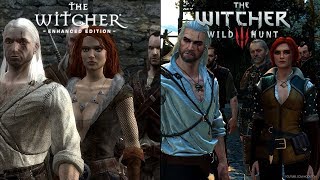 Witcher 1 Prologue REMASTERED  Side by Side COMPARISON [upl. by Meehar]