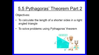 55 Pythagoras Theorem Part 2 [upl. by Lenad]