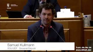 EDUGrossrat Samuel Kullmann zum Missbrauchsskandal in der Katholischen Kirche [upl. by Julee]