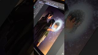 Drawing a WEBTOON PANEL art digitalilustration webcomic webtoon [upl. by Yanal]