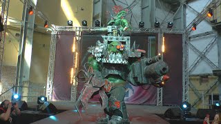 Cosplay based on Warhammer 40k Warboss Ork Comic con Epic con 2023 [upl. by Darian630]