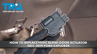 How to Replace HVAC Blend Door Actuator 20112019 Ford Explorer [upl. by Suravat]