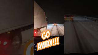 Driving fast on a snowy highway trucking lkw camion hgv bigrig hard job automobile [upl. by Hy]