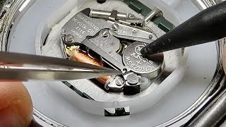 How to replace a watch battery on your Festina Fossil Daniel Wellington Quartz watch  Tutorial DIY [upl. by Notneuq]