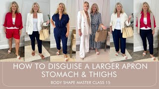 How to hide a large Apron Stomach UK 1618 Body Shape Master Class 15 [upl. by Billi974]