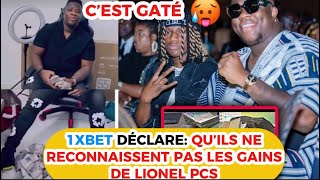 AFFAIRE APOUTCHOU NATIONAL  1XBET DÉCLARE QUE LIONEL PCS N’A JAMAIS GAGNÉ CET ARGENT CHEZ EUX 😱💔 [upl. by Aihsirt]