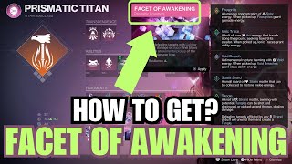 How to unlock quotFacet of Awakeningquot Prismatic Fragment  Facet of Awakening location guide Destiny 2 [upl. by Yllet]