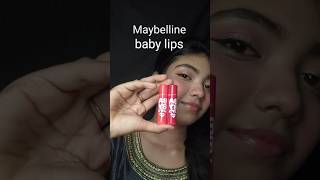 Maybelline baby lips lip balm review and swatches Quick review seriesyoutubeshorts productreview [upl. by Kim]