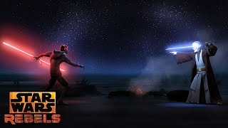 Darth Maul vs ObiWan  Star Wars Rebels  Disney XD [upl. by Bel147]