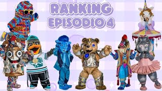 Ranking del Episodio 4 de ¿Quien es la mascara Mexico Temporada 6 [upl. by Hansiain437]