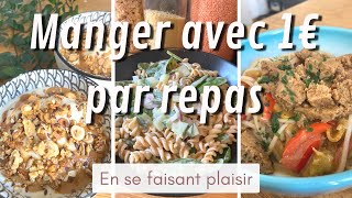 1€ par repas  Faire des économies et se régaler avec peu de moyens [upl. by Akeme]