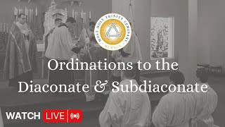 Ordinations to the Diaconate amp Subdiaconate  March 7th 2024 [upl. by Leftwich938]