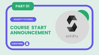 Solidity course start  Solidity tutorial  Part 01 [upl. by Rhynd]