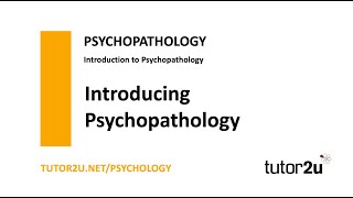 Psychopathology  Introduction  AQA A Level Psychology [upl. by Tynan]