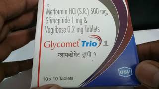 Glycomet Trio 1 Tablet  Uses Sideeffects Reviews and Precautions in hindi [upl. by Revolc]