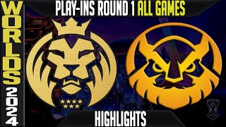 MDK vs VKE Highlights ALL GAMES  Worlds 2024 Play Ins Round 1  Mad Lions Koi vs Vikings Esports [upl. by Dyke]